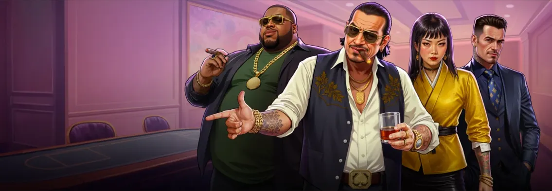 Baner w tle w Mafia Casino